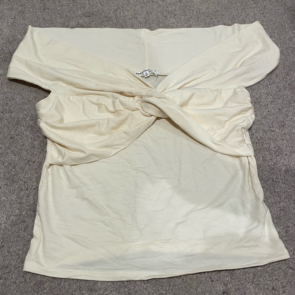 Cream Reformation Top